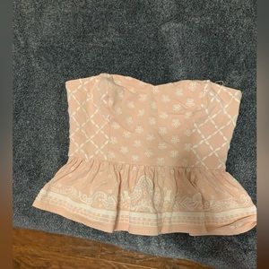 Express Pink Peplum Top Size Small